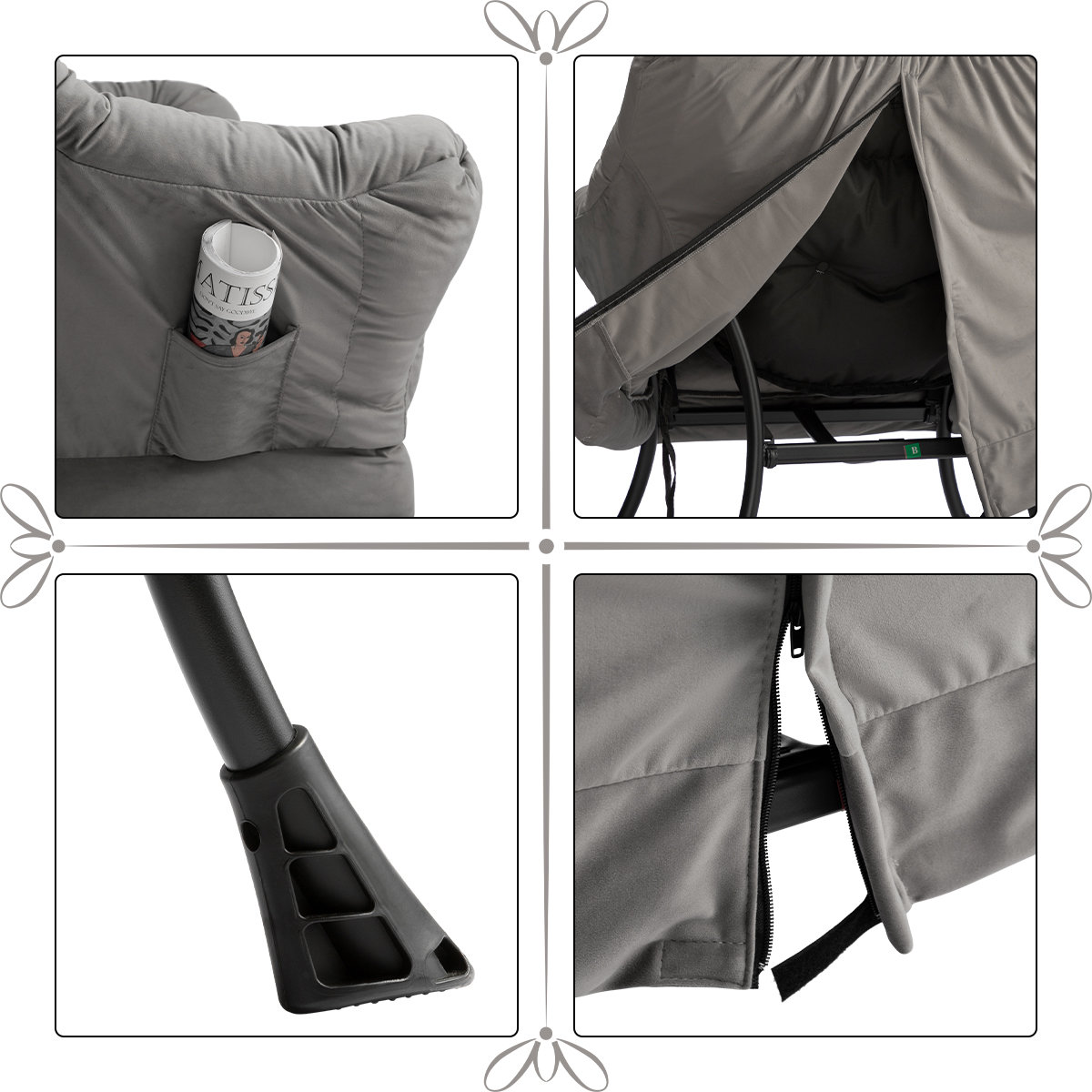 Biranna 31.5" Wide Modern Lazy Chair, Thick Padded Cozy Lounge Chair with Armrest